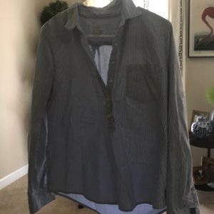 Jcrew half button top